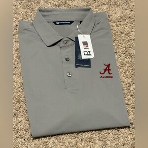 Cutter & Buck Gray Alumni Polo with Red Embroidery - 2 in stock